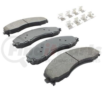 MPA Electrical 1002-2018M Quality-Built Disc Brake Pad Set - Work Force, Heavy Duty, with Hardware