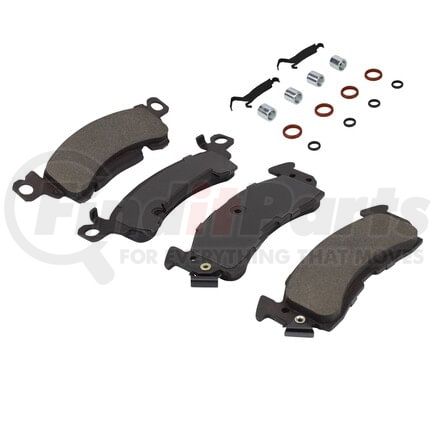 MPA Electrical 1003-0052M Quality-Built Disc Brake Pad Set - Black Series, Semi-Metallic, with Hardware