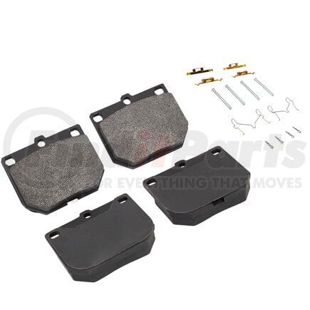 MPA Electrical 1003-0114C Quality-Built Disc Brake Pad Set - Black Series, Ceramic, with Hardware