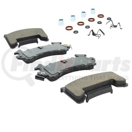 MPA Electrical 1003-0154C Quality-Built Disc Brake Pad Set - Black Series, Ceramic, with Hardware