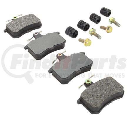 MPA Electrical 1003-0228M Quality-Built Black Series Semi-Metallic Brake Pads w/ Hardware