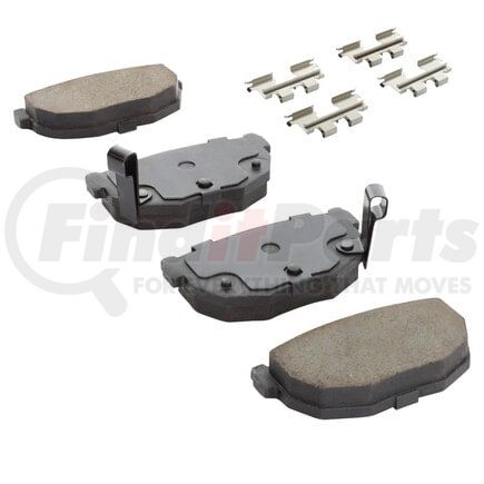 MPA Electrical 1003-0272C Quality-Built Disc Brake Pad Set - Black Series, Ceramic, with Hardware