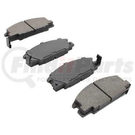 MPA Electrical 1003-0363C Quality-Built Disc Brake Pad Set - Black Series, Ceramic, with Hardware