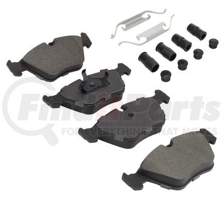 MPA Electrical 1003-0394M Quality-Built Disc Brake Pad Set - Black Series, Semi-Metallic, with Hardware