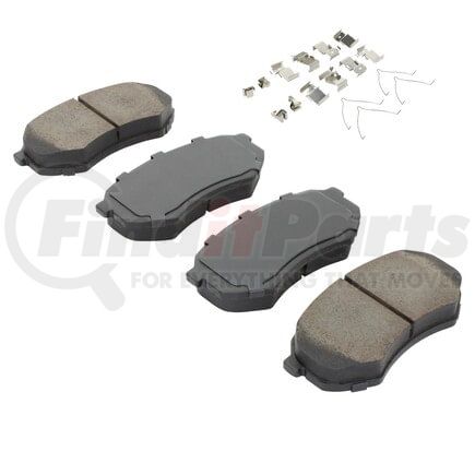 MPA Electrical 1003-0433C Quality-Built Black Series Ceramic Brake Pads w/ Hardware