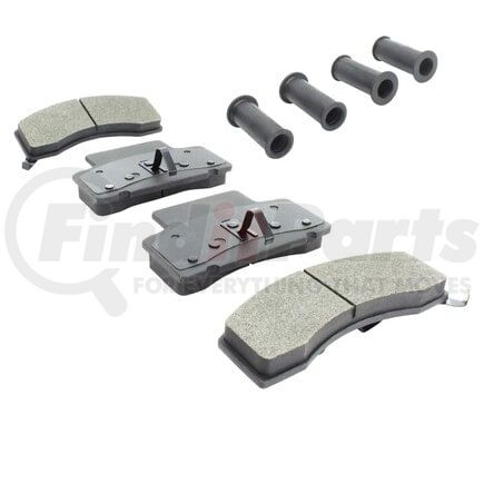 MPA Electrical 1003-0459M Quality-Built Disc Brake Pad Set - Black Series, Semi-Metallic, with Hardware
