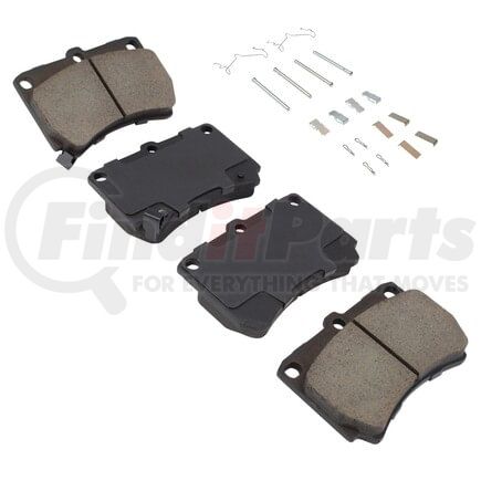 MPA Electrical 1003-0466M Quality-Built Black Series Semi-Metallic Brake Pads w/ Hardware