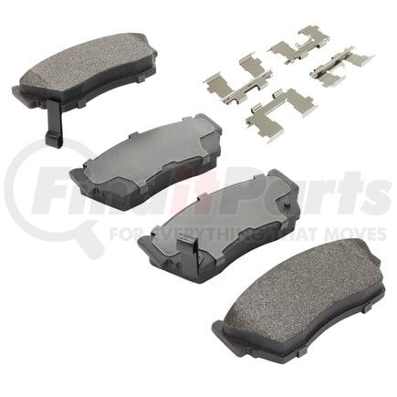 MPA Electrical 1003-0510M Quality-Built Black Series Semi-Metallic Brake Pads w/ Hardware