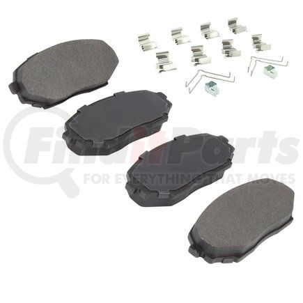 MPA Electrical 1003-0525M Quality-Built Black Series Semi-Metallic Brake Pads w/ Hardware