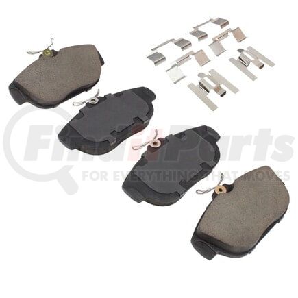 MPA Electrical 1003-0542M Quality-Built Black Series Semi-Metallic Brake Pads w/ Hardware
