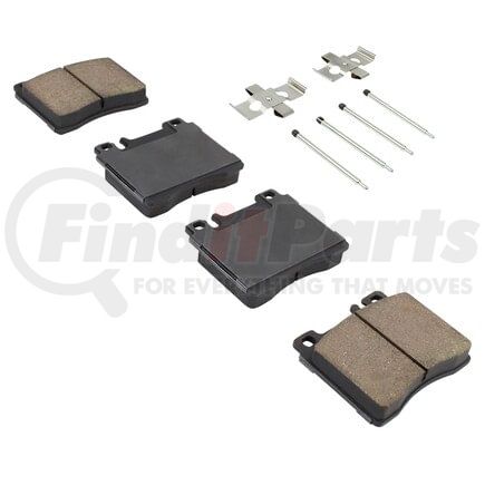 MPA Electrical 1003-0577M Quality-Built Black Series Semi-Metallic Brake Pads w/ Hardware