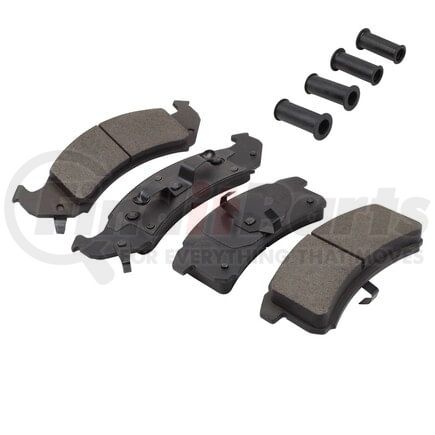 MPA Electrical 1003-0623M Quality-Built Black Series Semi-Metallic Brake Pads w/ Hardware