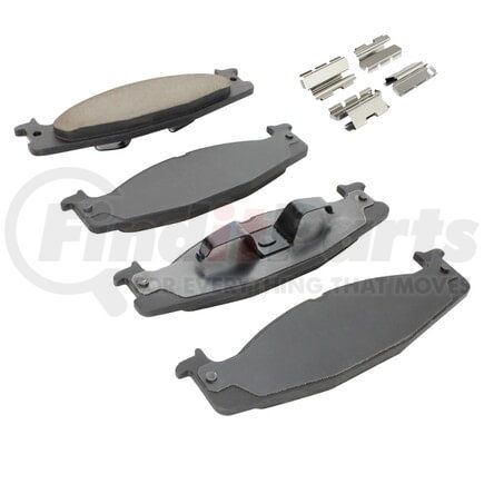 MPA Electrical 1003-0632C Quality-Built Disc Brake Pad Set - Black Series, Ceramic, with Hardware