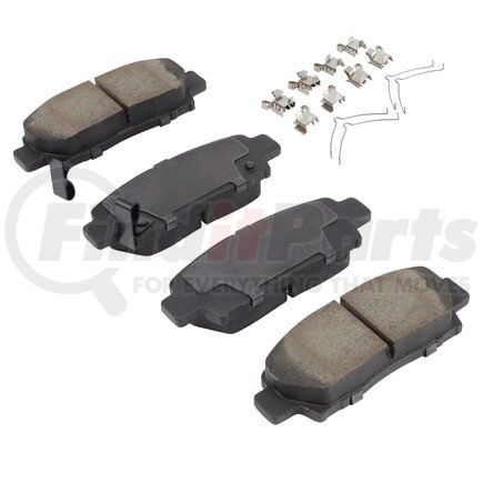MPA Electrical 1003-0672C Quality-Built Black Series Ceramic Brake Pads w/ Hardware