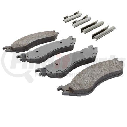 MPA Electrical 1003-0702M Quality-Built Disc Brake Pad Set - Black Series, Semi-Metallic, with Hardware