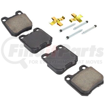 MPA Electrical 1003-0709C Quality-Built Disc Brake Pad Set - Black Series, Ceramic, with Hardware