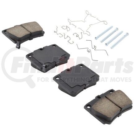 MPA Electrical 1003-0733M Quality-Built Black Series Semi-Metallic Brake Pads w/ Hardware