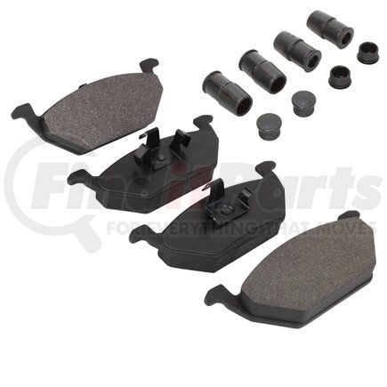 MPA Electrical 1003-0768M Quality-Built Disc Brake Pad Set - Black Series, Semi-Metallic, with Hardware