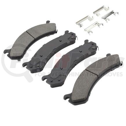 MPA Electrical 1003-0784C Quality-Built Disc Brake Pad Set - Black Series, Ceramic, with Hardware
