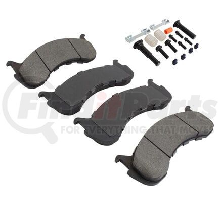 MPA Electrical 1003-0786M Quality-Built Black Series Semi-Metallic Brake Pads w/ Hardware