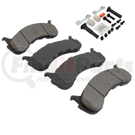 MPA Electrical 1003-0786AM Quality-Built Black Series Semi-Metallic Brake Pads w/ Hardware
