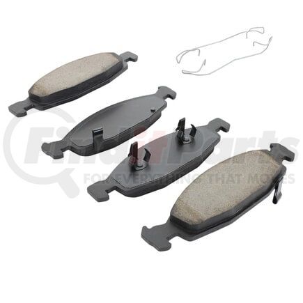 MPA Electrical 1003-0790M Quality-Built Black Series Semi-Metallic Brake Pads w/ Hardware