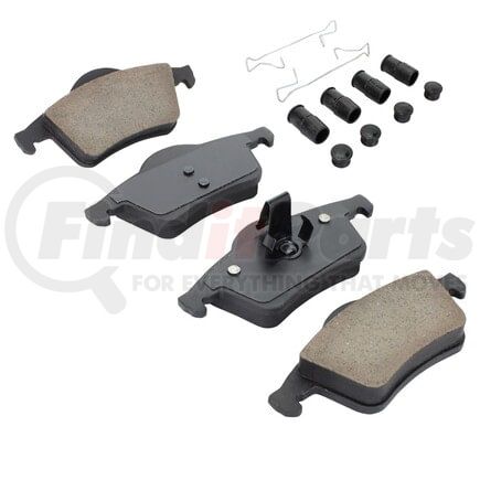 MPA Electrical 1003-0795M Quality-Built Disc Brake Pad Set - Black Series, Semi-Metallic, with Hardware