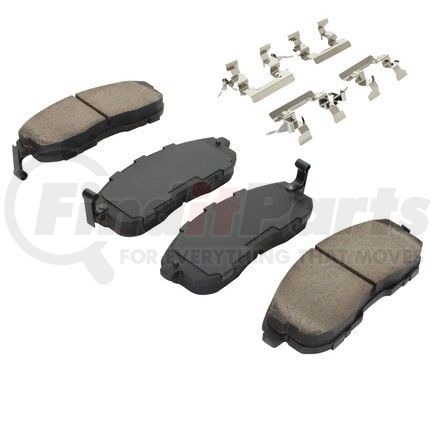 MPA Electrical 1003-0815BC Quality-Built Disc Brake Pad Set - Black Series, Ceramic, with Hardware