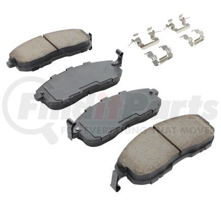 MPA Electrical 1003-0815AC Quality-Built Disc Brake Pad Set - Black Series, Ceramic, with Hardware