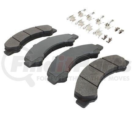 MPA Electrical 1003-0825M Quality-Built Disc Brake Pad Set - Black Series, Semi-Metallic, with Hardware