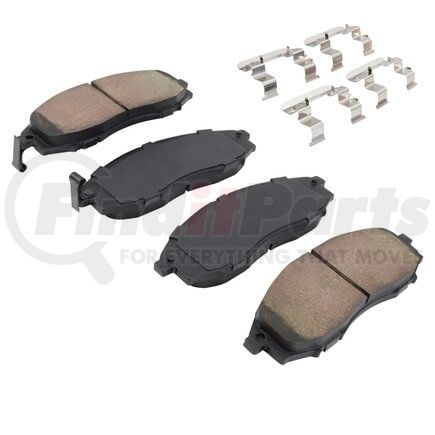 MPA Electrical 1003-0830M Quality-Built Black Series Semi-Metallic Brake Pads w/ Hardware