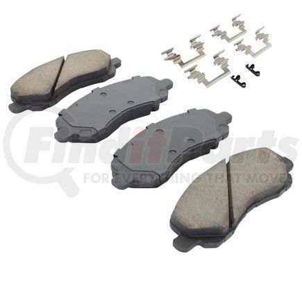 MPA Electrical 1003-0866C Quality-Built Disc Brake Pad Set - Black Series, Ceramic, with Hardware