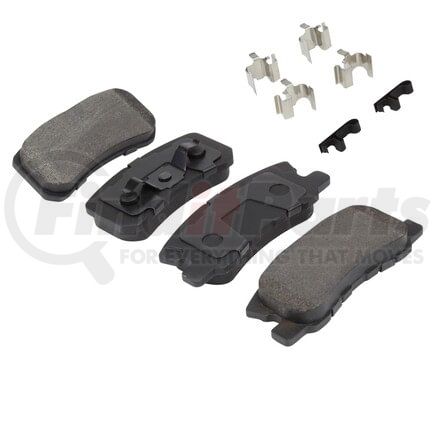 MPA Electrical 1003-0868C Quality-Built Disc Brake Pad Set - Black Series, Ceramic, with Hardware