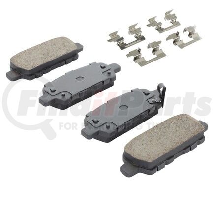 MPA Electrical 1003-0905BC Quality-Built Disc Brake Pad Set - Black Series, Ceramic, with Hardware