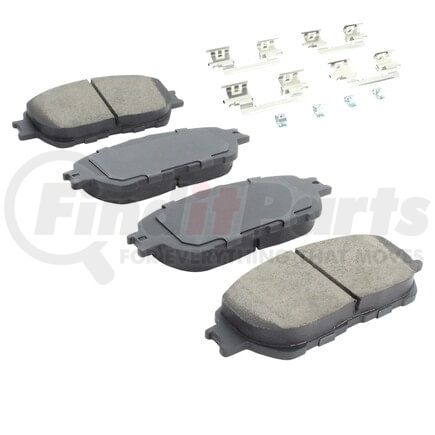 MPA Electrical 1003-0906AC Quality-Built Disc Brake Pad Set - Black Series, Ceramic, with Hardware