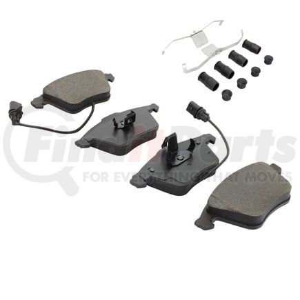 MPA Electrical 1003-0915AM Quality-Built Black Series Semi-Metallic Brake Pads w/ Hardware