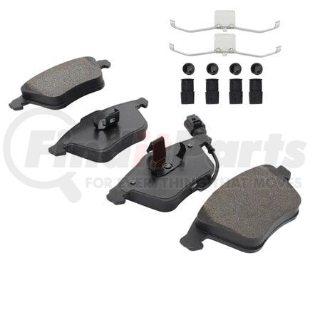 MPA Electrical 1003-0915CM Quality-Built Black Series Semi-Metallic Brake Pads w/ Hardware