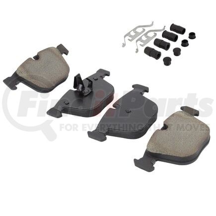 MPA Electrical 1003-0919M Quality-Built Disc Brake Pad Set - Black Series, Semi-Metallic, with Hardware