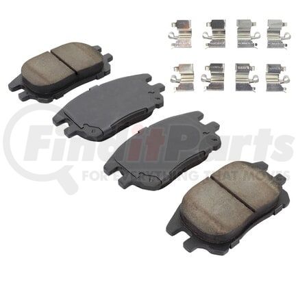 MPA Electrical 1003-0930C Quality-Built Black Series Ceramic Brake Pads w/ Hardware