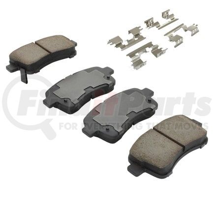 MPA Electrical 1003-0937C Quality-Built Black Series Ceramic Brake Pads w/ Hardware