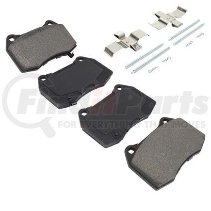 MPA Electrical 1003-0960M Quality-Built Disc Brake Pad Set - Black Series, Semi-Metallic, with Hardware