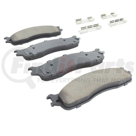MPA Electrical 1003-0965C Quality-Built Black Series Ceramic Brake Pads w/ Hardware