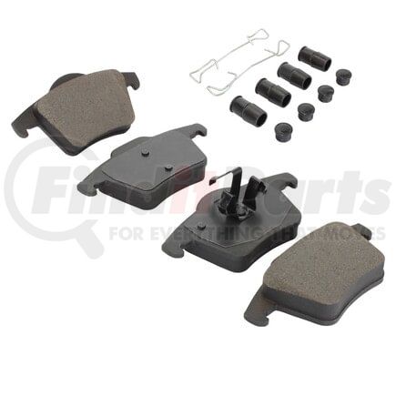 MPA Electrical 1003-0980M Quality-Built Disc Brake Pad Set - Black Series, Semi-Metallic, with Hardware