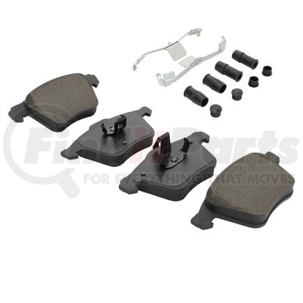 MPA Electrical 1003-1003M Quality-Built Black Series Semi-Metallic Brake Pads w/ Hardware