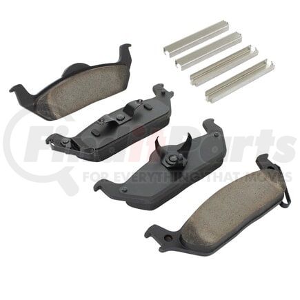 MPA Electrical 1003-1012C Quality-Built Disc Brake Pad Set - Black Series, Ceramic, with Hardware