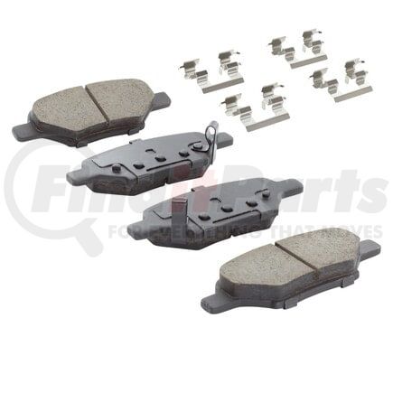 MPA Electrical 1003-1033C Quality-Built Disc Brake Pad Set - Black Series, Ceramic, with Hardware