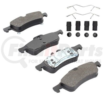 MPA Electrical 1003-1060M Quality-Built Black Series Semi-Metallic Brake Pads w/ Hardware