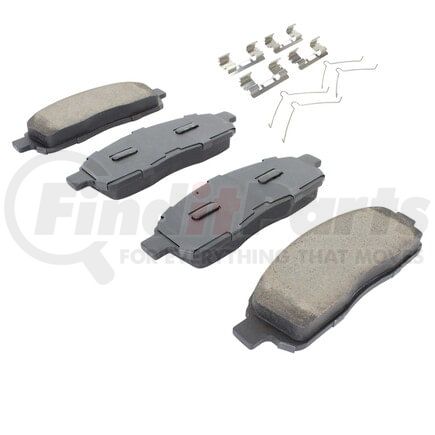MPA Electrical 1003-1083C Quality-Built Disc Brake Pad Set - Black Series, Ceramic, with Hardware