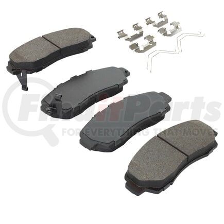 MPA Electrical 1003-1089C Quality-Built Disc Brake Pad Set - Black Series, Ceramic, with Hardware
