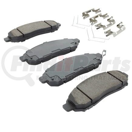 MPA Electrical 1003-1094C Quality-Built Disc Brake Pad Set - Black Series, Ceramic, with Hardware